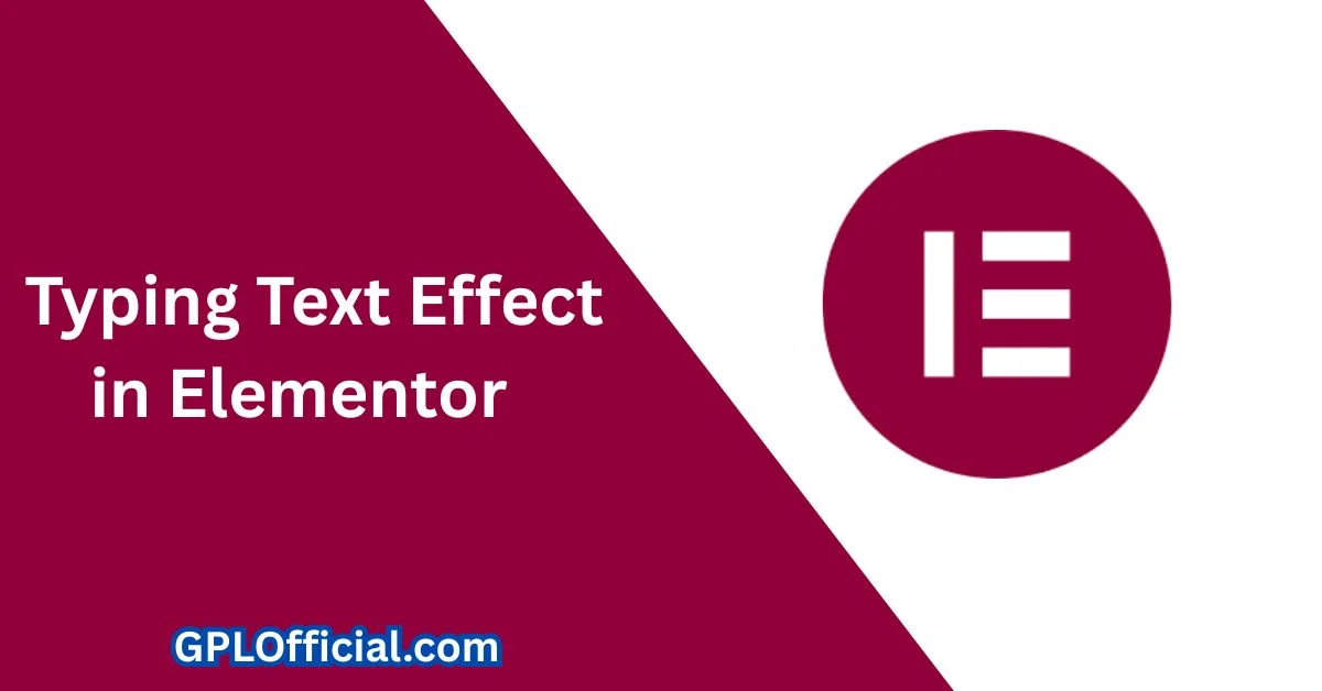 Typing Text Effect in Elementor tutorial